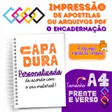 Impressão A4 Encadernação Capa Dura 90g 1